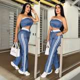 Conjunto 2 prendas Top +pantalón Britney